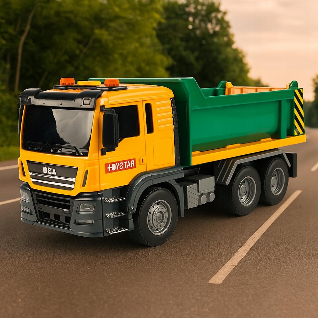 [PACZB] Car with Drive Tipper Movable Semi-trailer Light Sounds Z3167