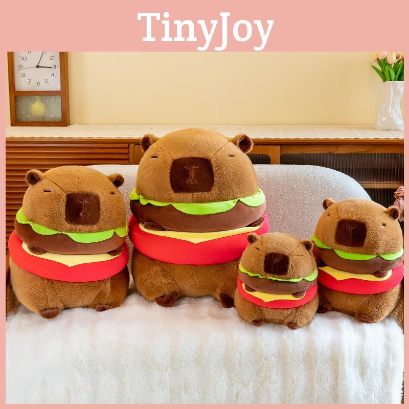 Plush Adorable Capybara Toy Burger Cartoon Girl Sleep Companion Gift Birthday