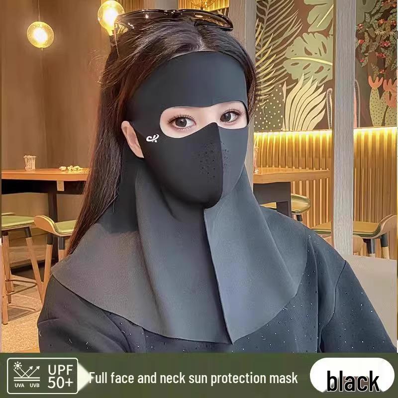 2025 Women's Full Face Anti-UV Sunshade Veil Mask for Summer Driving and Neck Protection