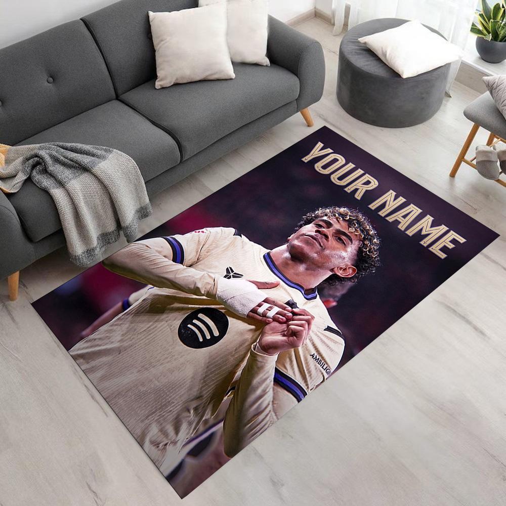 Yamal Customized Name Floor Rug Office Rug Perfect for Study room Decorate room Kitchen Entryway Anti-slip Rug Decorate Offices Best for Christmas