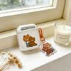 Cream Yellow Gentle Sweet Hug Bear for AirPods 1 /1 Earphone Protective Case Cover 1pro Three Generations Cute