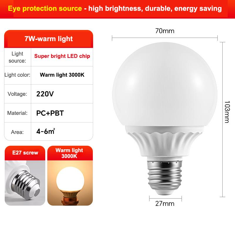 Led Bulbs E27 Ac 220V G80 G95 High Light Led Lamp Energy Saving Cold Warm White Led Light Outdoor Light