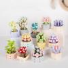 Assembly Plant Succulent Building Blocks Simulation Bouquet Potted Decoration