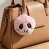 Cartoon Steamed Bun Plush Toy Stuffed Smiling Dumpling Doll Bag Backpack Purse Charm Keychain Pendant Hanging Decoration