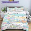 3pcs Cinnamoroll's Sweet Celebration Bedding Set Includes 1 Quilt Cover and 2 Pillowcases, Comfortable Bedding with Stylish Design for Bedroom S008