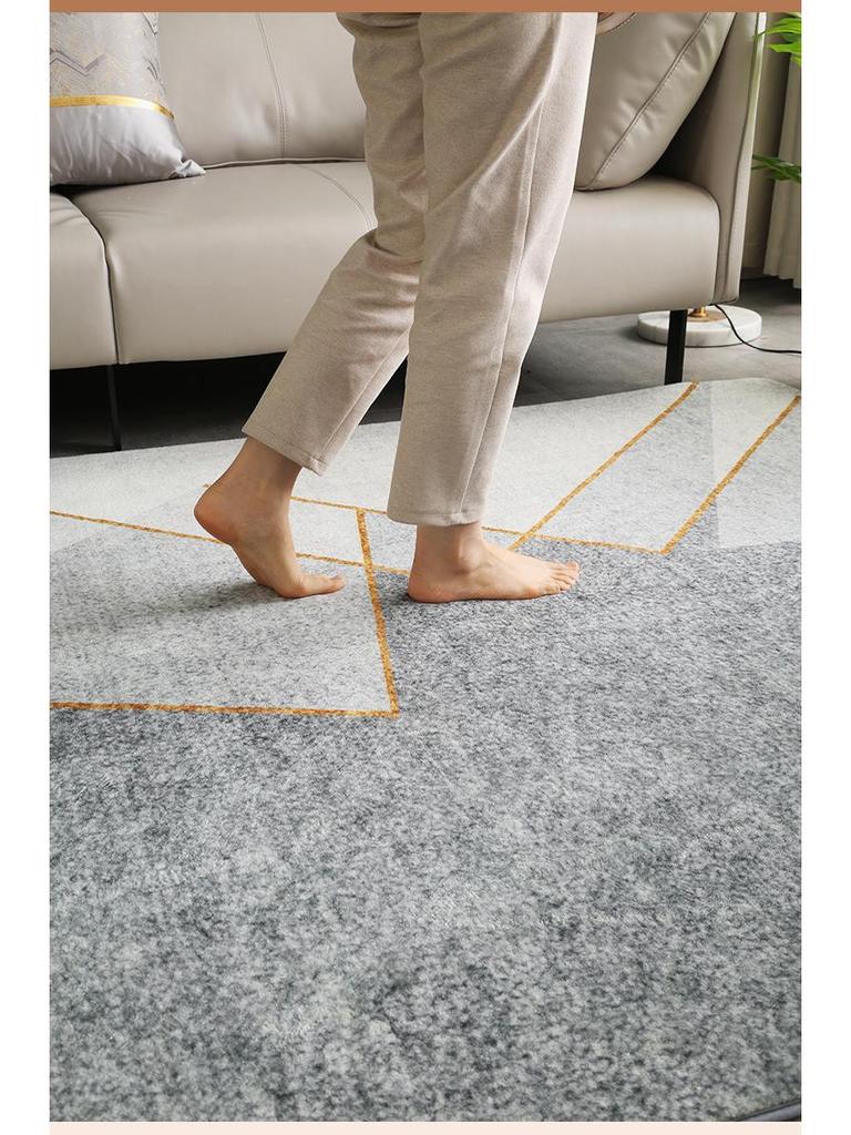Minimalist Cross-Border Luxury Carpet for Living Room and Bedroom, Full Coverage, Simple Style