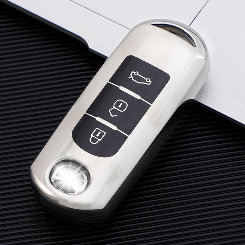 Car Smart Key Cover Case Shell Hodler for Mazda 2 3 6 Atenza Axela Demio CX-5 CX5 CX-3 CX7 CX-9 2015 - 2019 Protector