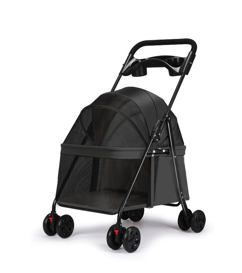 Lightweight Folding Pet Stroller for Cats & Small Dogs