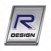 AALK1 3D Metal Chrome R-Type AWD Badge Swedish Flag Moose Emblem Sticker for Volvo V40 XC60 XC90 C30 V60 - Auto Trunk/Fender Exterior
