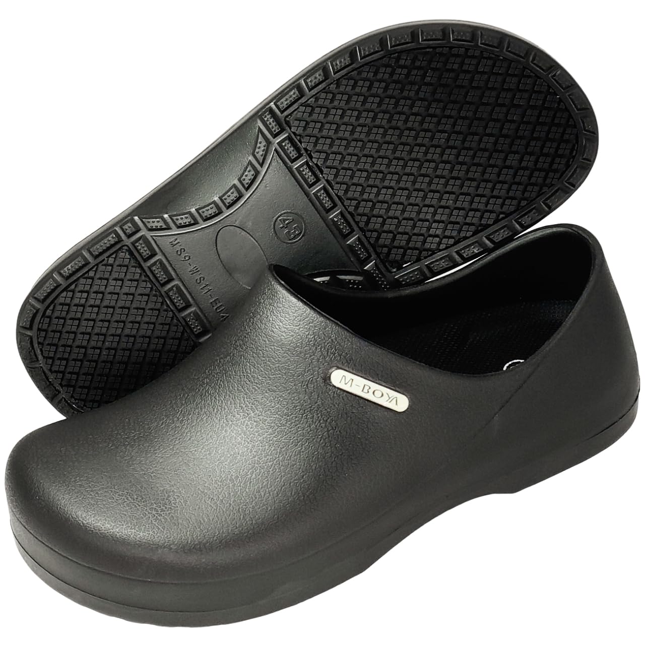 

Quintari Chef Shoes, Black, Kitchen Clogs, Non-Slip, Waterproof, Lightweight, Men s and Women s Work Shoes, S122 (Black, Sizes 39 and 25.0cm)