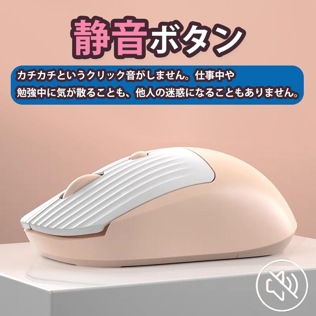 [Bluetooth & 2.4GHz] Silent Bluetooth USB Wireless Mouse, Type-C Rechargeable, 3-Level DPI Switching, 7-Color LED Light, Compact, Lightweight, High