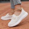 Elegant Women Flats Breathable Mesh Casual Walking Shoes Ladies Anti-slip Flat Shoes Soft Soled Mother Shoes