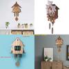 F26C Wooden Wall Clock Cuckoo Antique Pendulum Hanging Handcraft Swing Alarm Watch