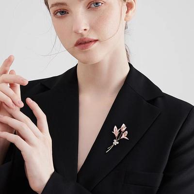 Flower Brooch Lapel Pin  Jewelry Female Wedding Pins Large Brooches For Women Corsage Clothing Accessories