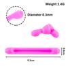 1 Paio 5.3X0.6CM Occhiali Colorati Manicotto Anti-Scivolo in Silicone Gancio per Orecchio Set Fermo di Sicurezza per Gambe per Occhiali da Vista Occhiali da Sole Elastico