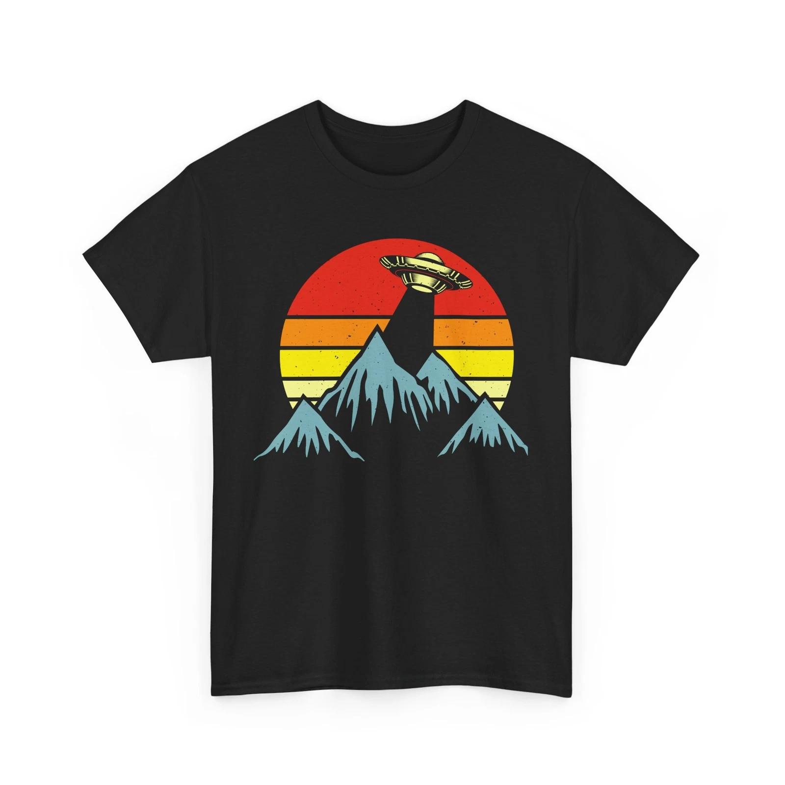 Alien Themed T-Shirt | UFO Graphic Tee | Universe Space Style XL