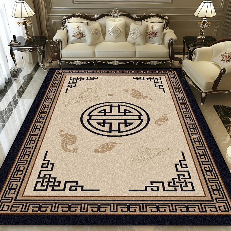Chinese Style Tradition Carpet Living Room Printing Decoration Washable Soft Large Rugs Lounge Non-slip Customizable Foot Mats