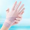 Women UPF 50+ Sun Protection Gloves, Breathable Ice Silk Gloves with Flip Touchscreen Fingers, Anti-Slip for Driving, Cycling, Outdoor