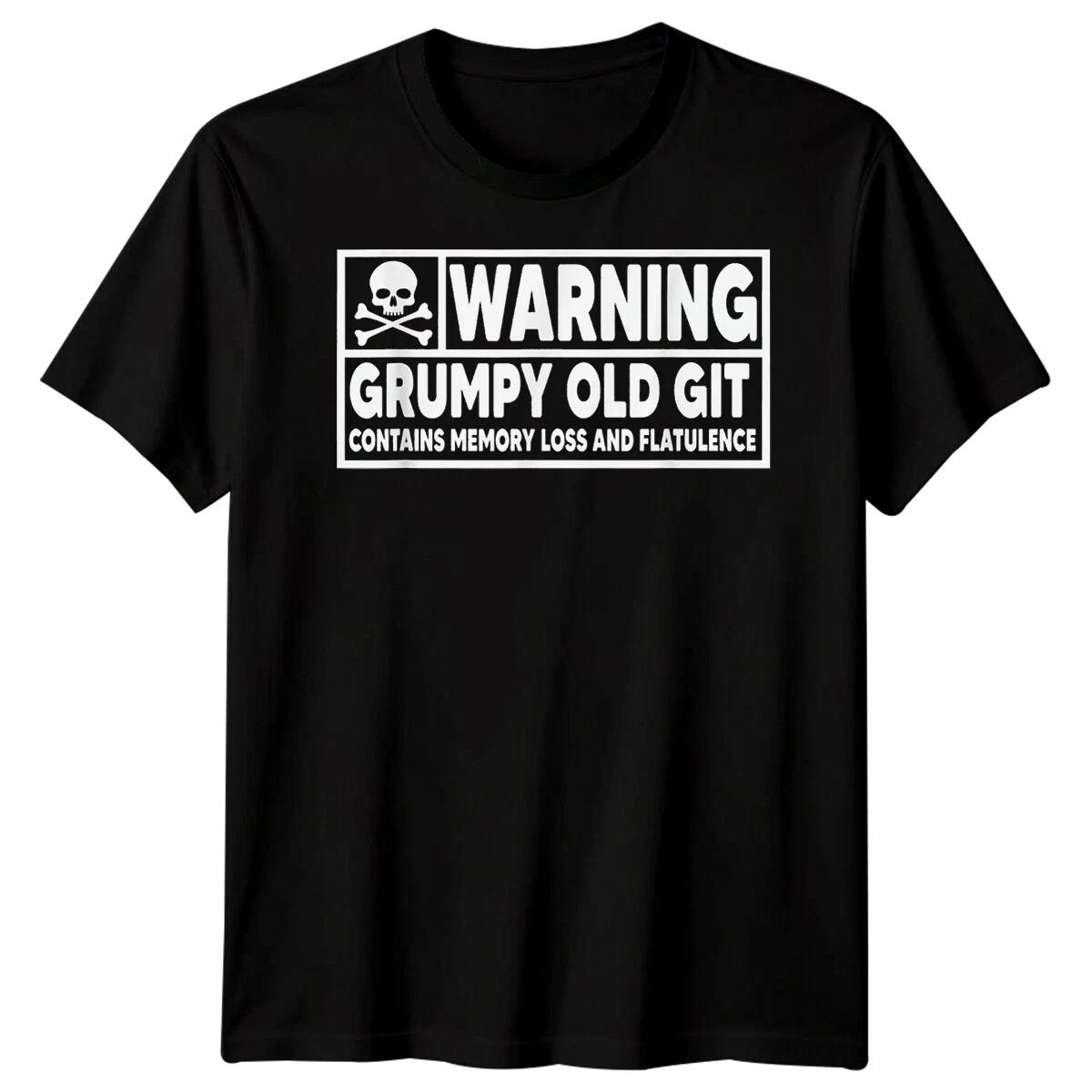 Mens Grumpy Old Git Funny Fathers Day TTshirt Tee Best Dad Ever Papa Life 1#FD 3XL