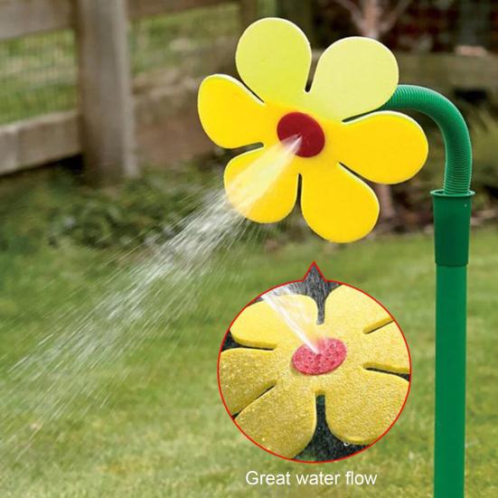 Dancing Flower Water Sprinkler Crazy Flower Sprinkler with Spike 360-Degree Rotating Lawn Sprinkler for Yard Watering Garden Irrigation Kids