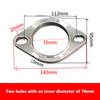 Automotive Exhaust Pipe Flange Stainless Steel Interface Gasket Modification Head End Flange Diamond Interface Gasket