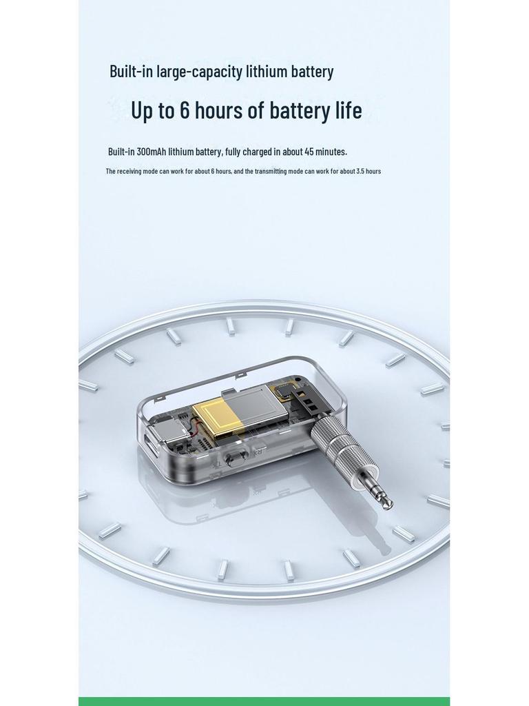 Bluetooth 5.3 Audio Receiver & Transmitter 2-in-1 Adapter