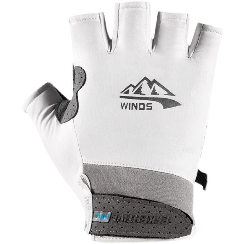 Fitness Exercise Half-finger Gloves for Men and Women Frisbee Summer Ice Silk Sun Protection Driving Outdoor Thin Breathable Gloves