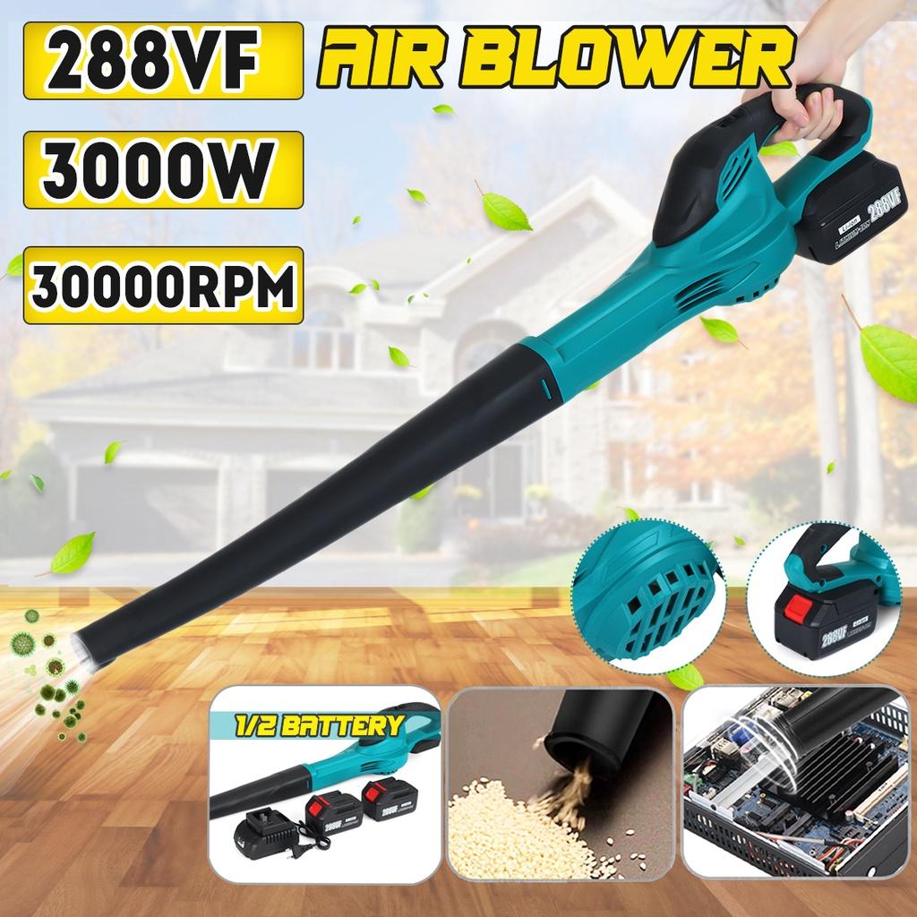 3000W 288VF Blowing Dust Cleaner Suction Leaf Blower Collector Sweeper Garden Home Power Tools Cordless Electric Air Blower