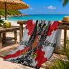 Eintracht FC Wappen Strandtuch Mikrofaser Strandtuch, Leicht und Schnelltrocknend, für Sommerreisen, Schwimmbad Fan Geburtstagsgeschenk