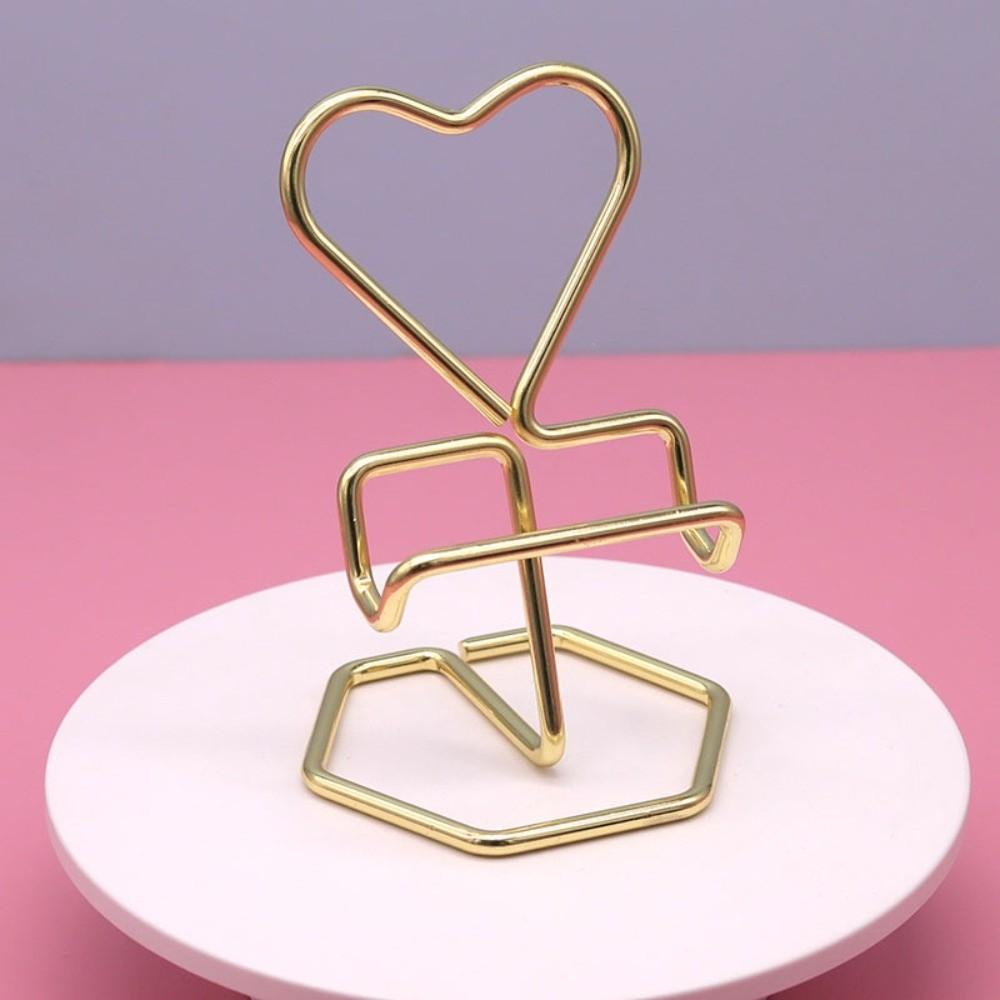 Heart-Shaped Phone Holder Metal Phone Rack Phone Accessories Phone Stand  Desktop