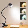 5W 24LEDs Table Desk Lamp Reading Beside Light Clamp CLip Lighting Fixture USB Powered Operated 3 Colors Mode Temperature ChangingCelsius 10  s Di