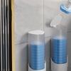 Disposable Toilet Brush Set Remove Stains Toilet Cleansing Brush with 6 Replaceable Dissolving Brush Head