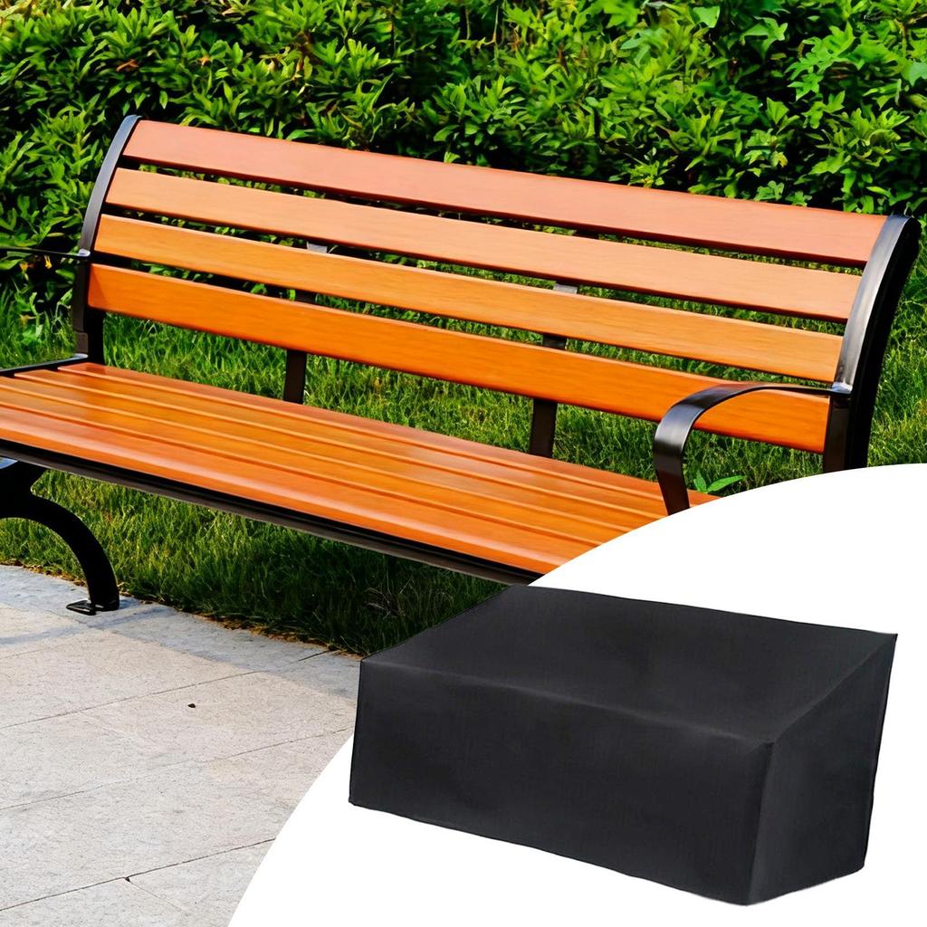 Outdoor Bench Cover Weather Resistant Patio Furniture Cover Furniture Dust Protector for Snow Sun Summer Winter Lawn Porch Yard