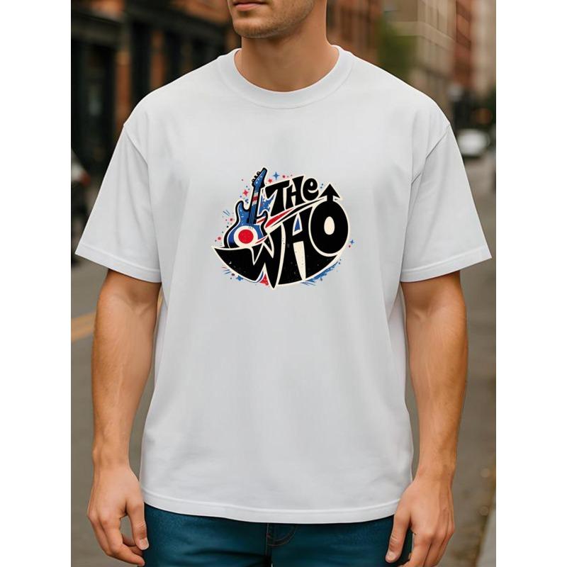 Europäische Größe Ganzjahres-T-Shirt aus reiner Baumwolle für Fans, Einfaches und Modisches Herren-, Herren-Freizeit-Kurzarm-Rundhals-Gemustertes Bedrucktes T-Shirt