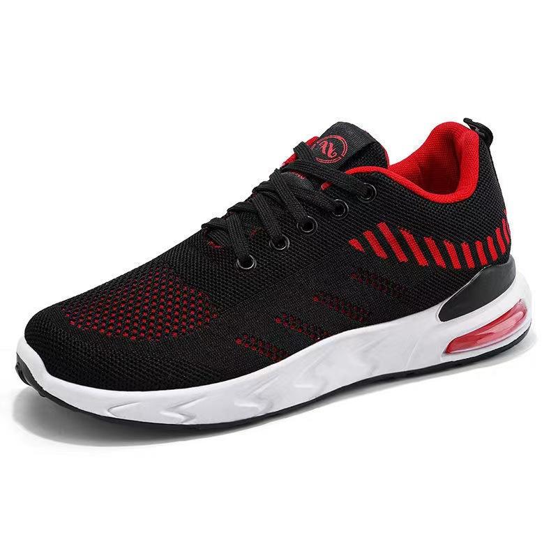 men's sports shoes fly-woven breathable men's mesh shoes summer platform trend air cushion shoes
