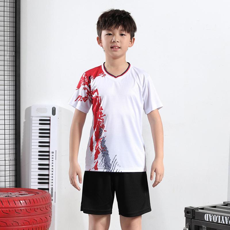 Children's Badminton Jersey Set Quick-drying Jersey Summer Children's Jersey Sports Short-sleeved Table Tennis Jersey The Same for Men and Women