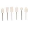 12pcs Premium Wool Felt Wool Felt Nail Polishing Head  Salon & Home DIY Manicure Maintenance