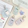 Star Shape Keyring Magnetic Photo Card Holder for Kids Student Unique Keyring