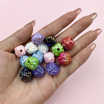 Forniture per Feste a Casa Fai da Te Moda Perline Sfuse Fiori Creazione Gioielli Acrilico 15mm Per Collane Braccialetti 15 PZ