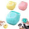 Soft Massage Comb 2-In-1 Shampoo Brush New Pet Bath Brush  Cleans Hair And Dirt