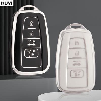 4 Buttons Fashion Tpu Car Key Case Cover Shell Fob For Toyota Prius Camry Corolla Chr C-Hr Rav4 Land Cruiser Prado Accessories