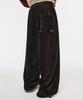 SCALLYWAG Easy Corduroy Wide Pants [Brown]
