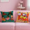 Stylish Bbrockhamptones Cushion Cover Soft  EasyWash Pillow Case  Versatile for Couch Bed Travel and Office