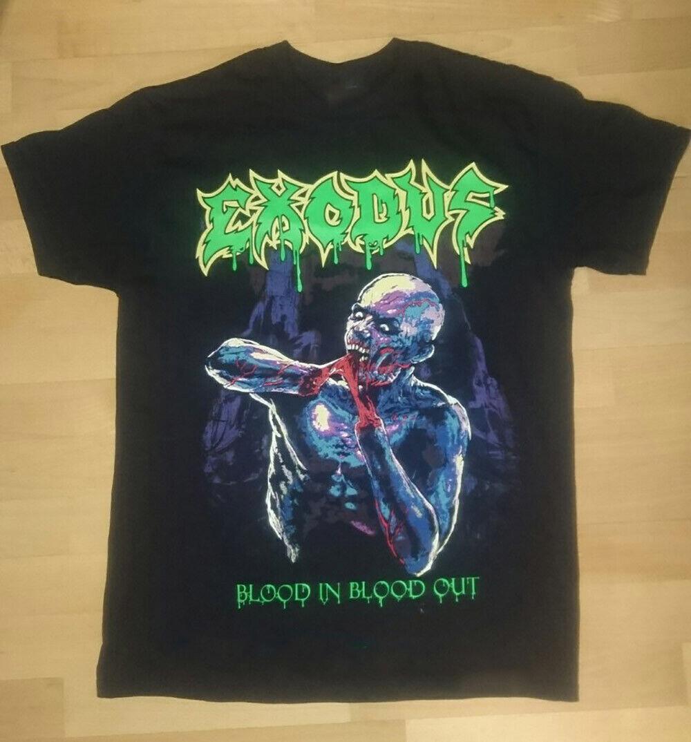 Vtg Exodus 2016 Tour Concert Short Sleeve Black All Size Shirt XXXXL