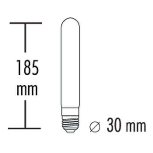 greenandco 4x ampoule à led décorative style vintage rétro industriel verre fumé e27 t30 2w 45lm 2000k (blanc très chaud) 320° 230