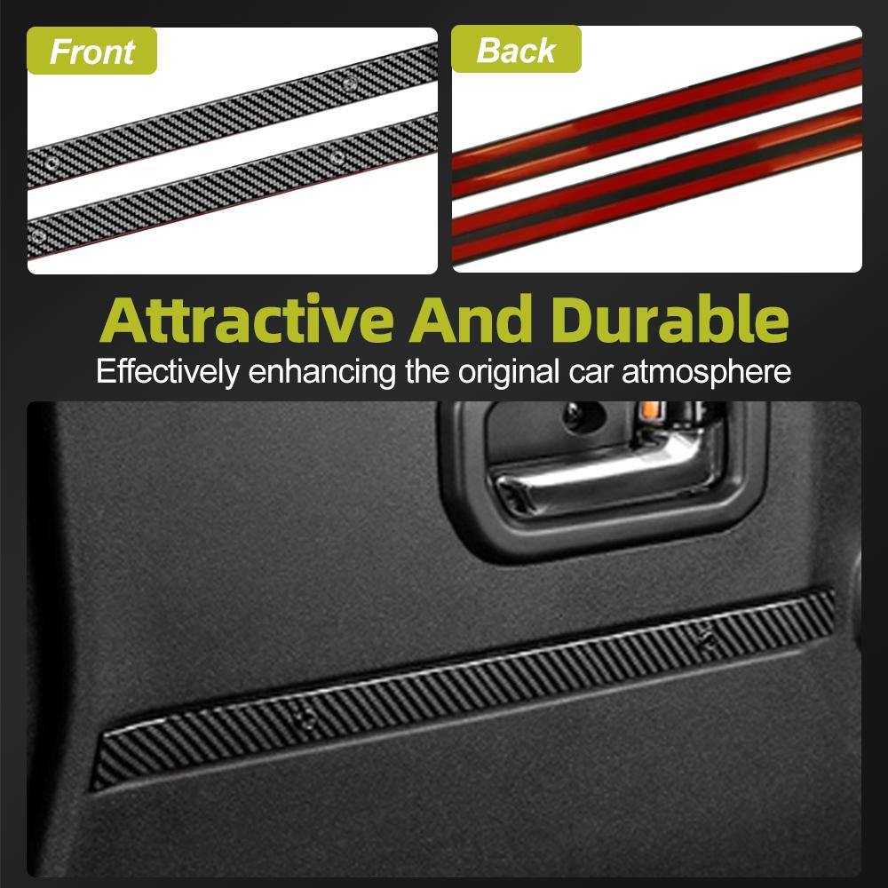 For Suzuki Jimny 2018-2025 Car Door Panel Anti-scratch protector Decorative Strips 3/5 Doors ABS Trim Auto Interior Accessories
