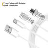 Coiled USB C Keyboards Cable Braided Detachable Aviation Type C Mechanical Keyboards Cable 1.6M