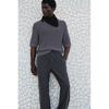 H M Trousers Regular Fit Dark Grey