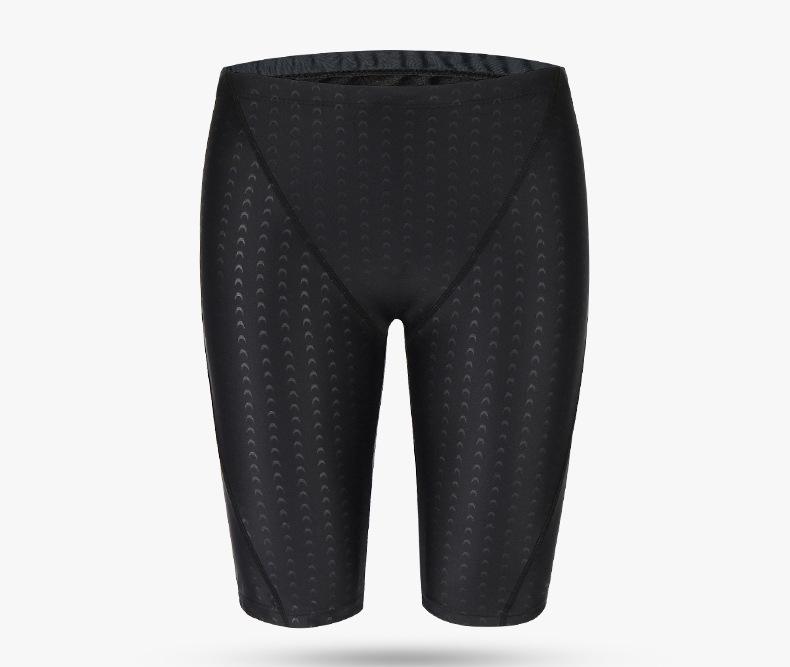 Huke Herren Übergröße Haihaut Schnelltrocknend Wasserdicht Badehose mit Flachem Bein und Kordelzug