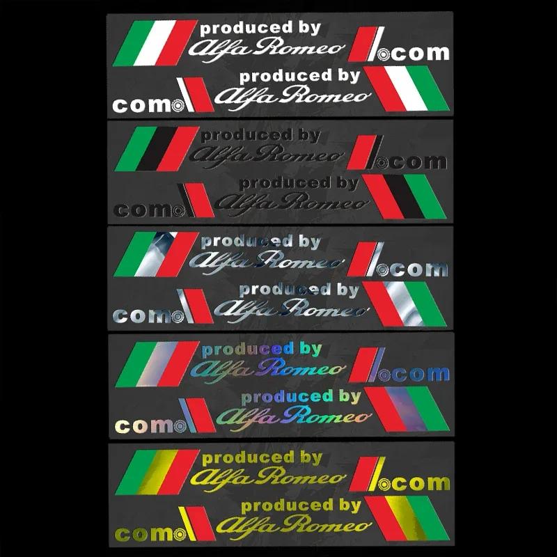 Car Door Window Laser Reflective Stickers for Alfa Romeo 159 156 147 166 Giulia Giulietta Stelvio Mito Gt Brera Spider Spontivd